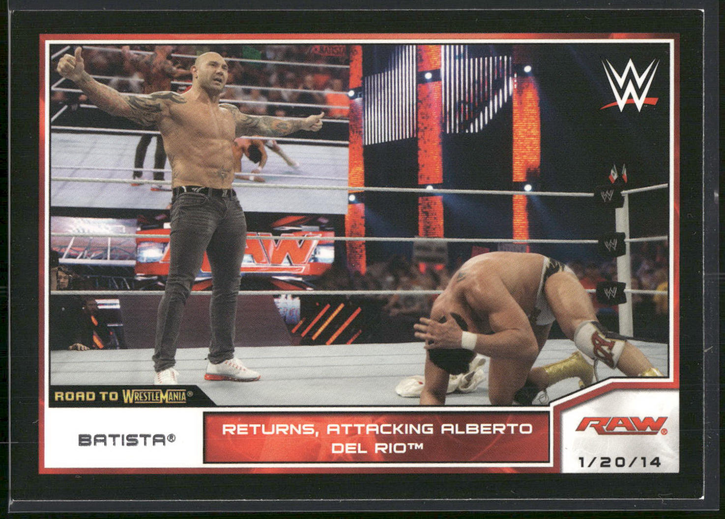 2014 Topps WWE Road to Wrestlemania #70 Batista