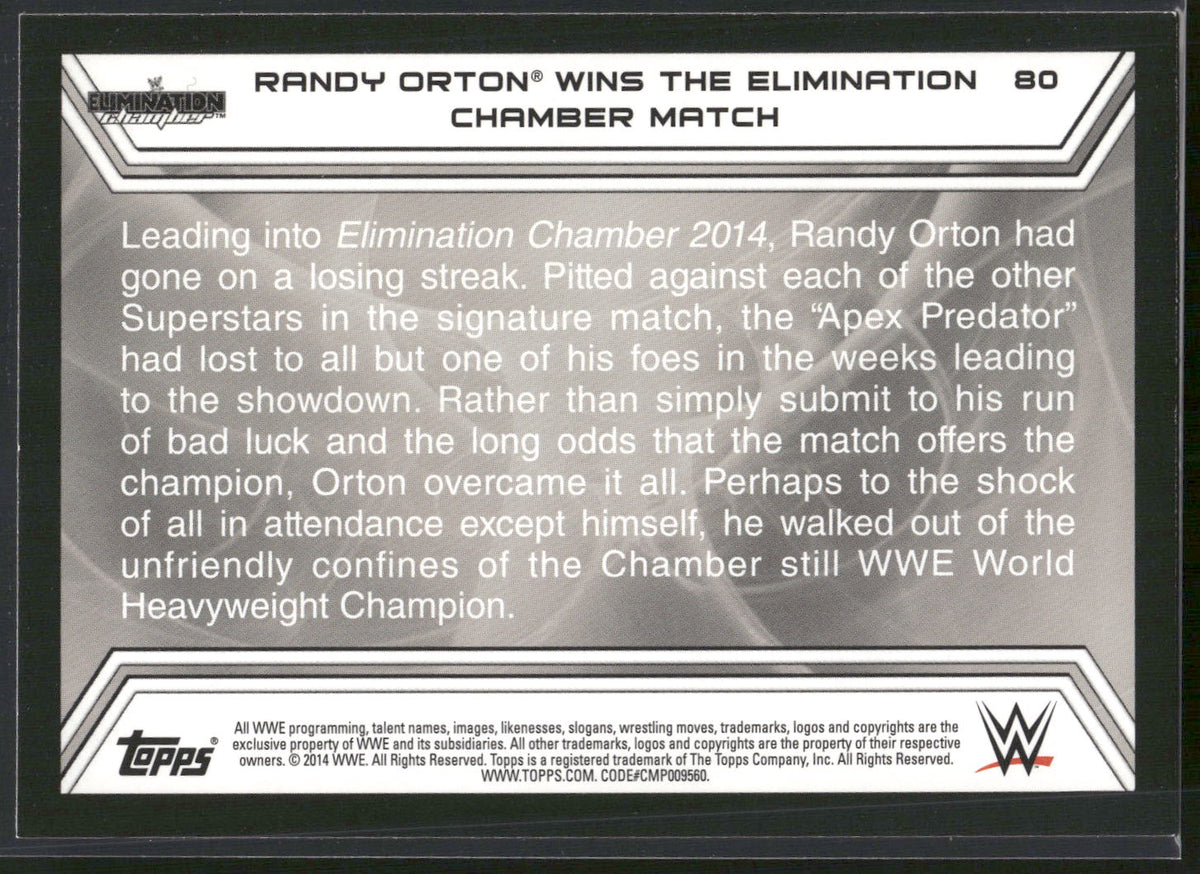 2014 Topps WWE Road to Wrestlemania #80 Randy Orton