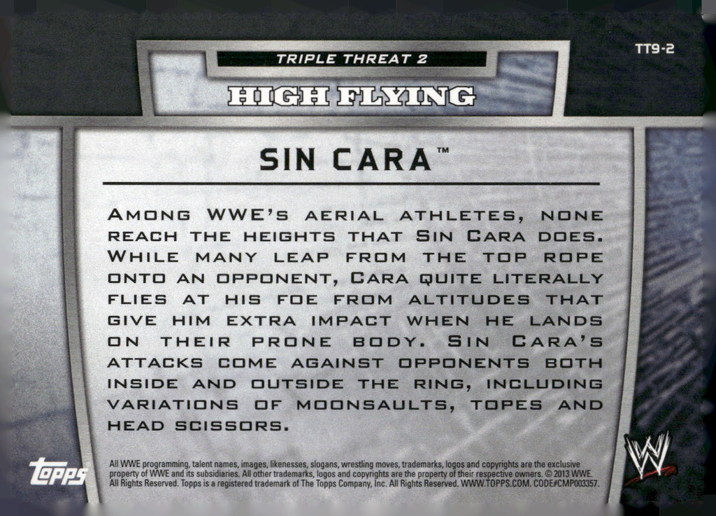 2013 Topps WWE #TT9-2 Sin Cara