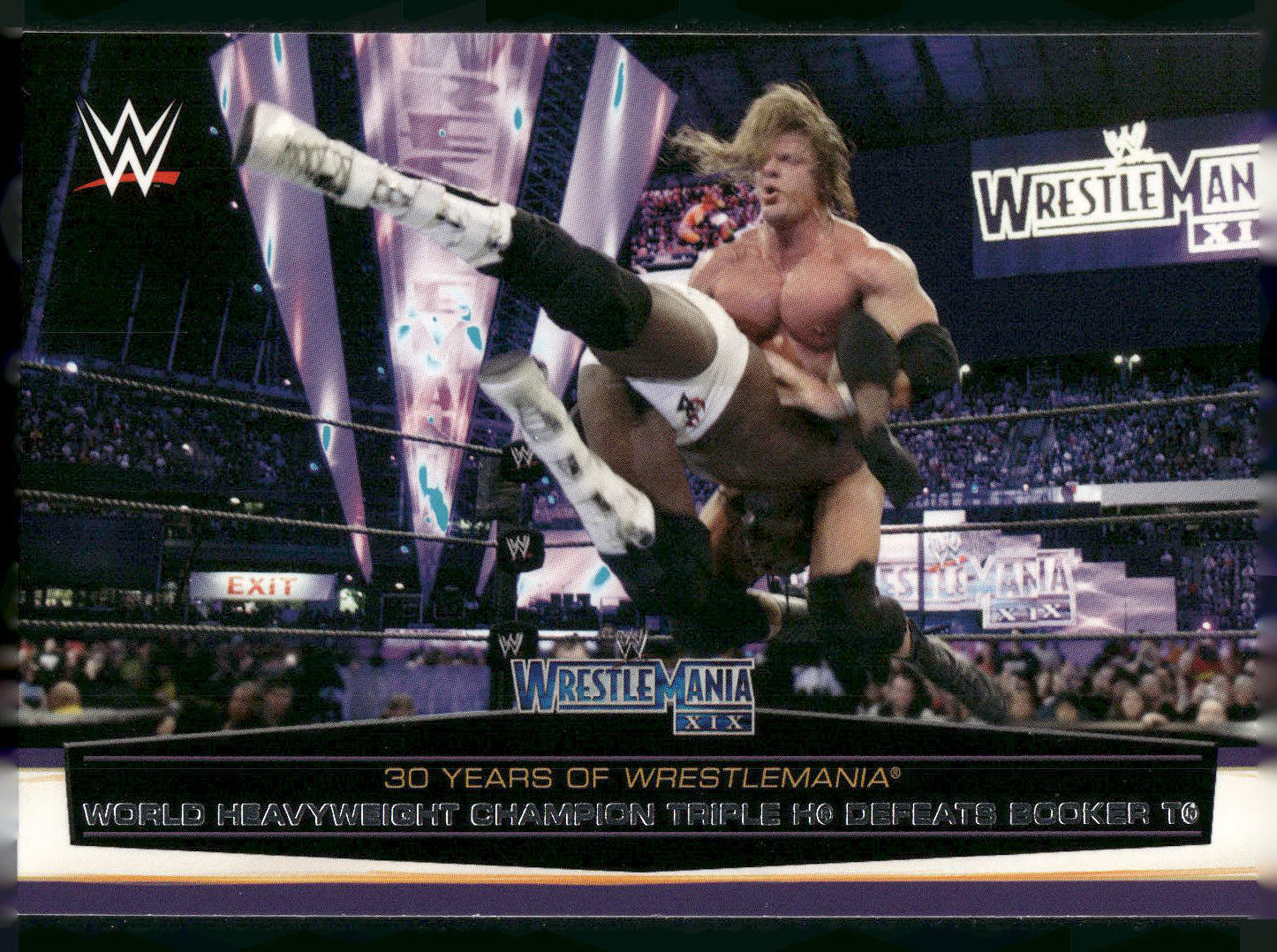 2014 Topps WWE Road to#37 World Heavyweight Champion Triple H Defeats Booker