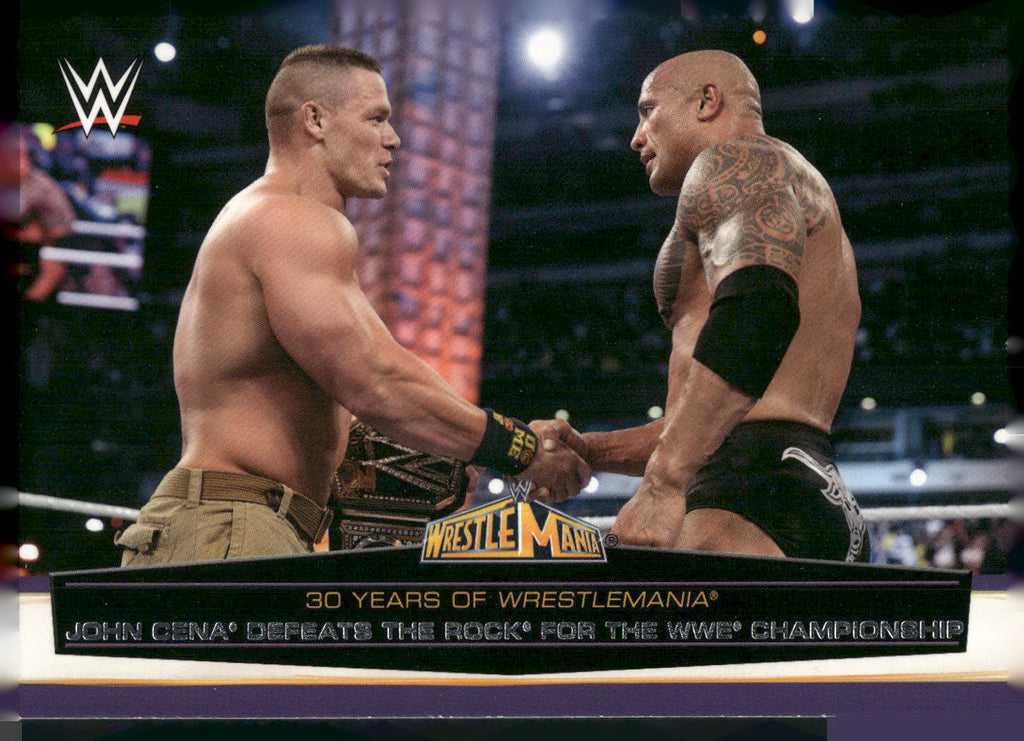 2014 Topps WWE Road to Wrestlemania #58 John Cena / The Rock