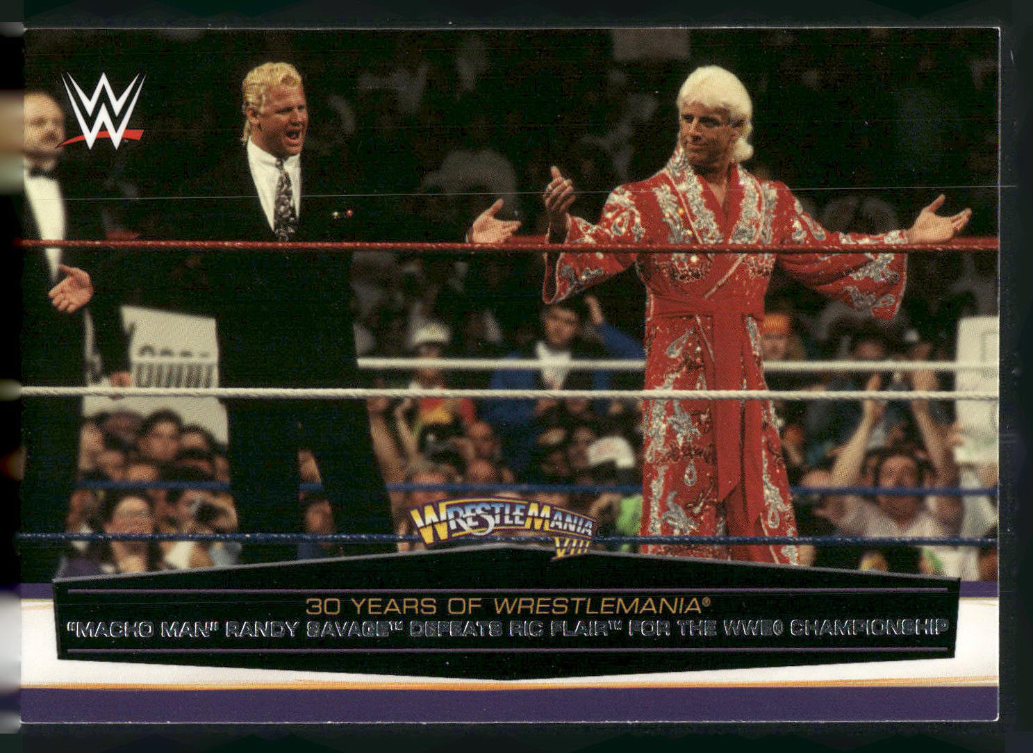2014 Topps WWE Road to #15 "Macho Man" Randy Savage Defeats Ric Flair