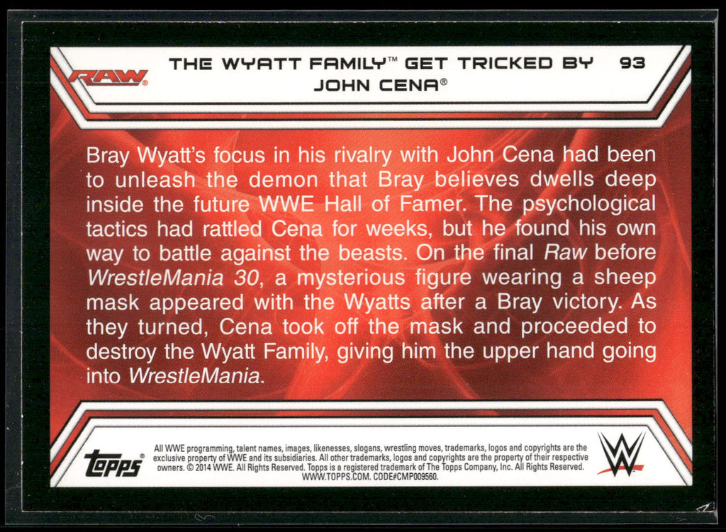 2014 Topps WWE Road to Wrestlemania #93 The Wyatt Family
