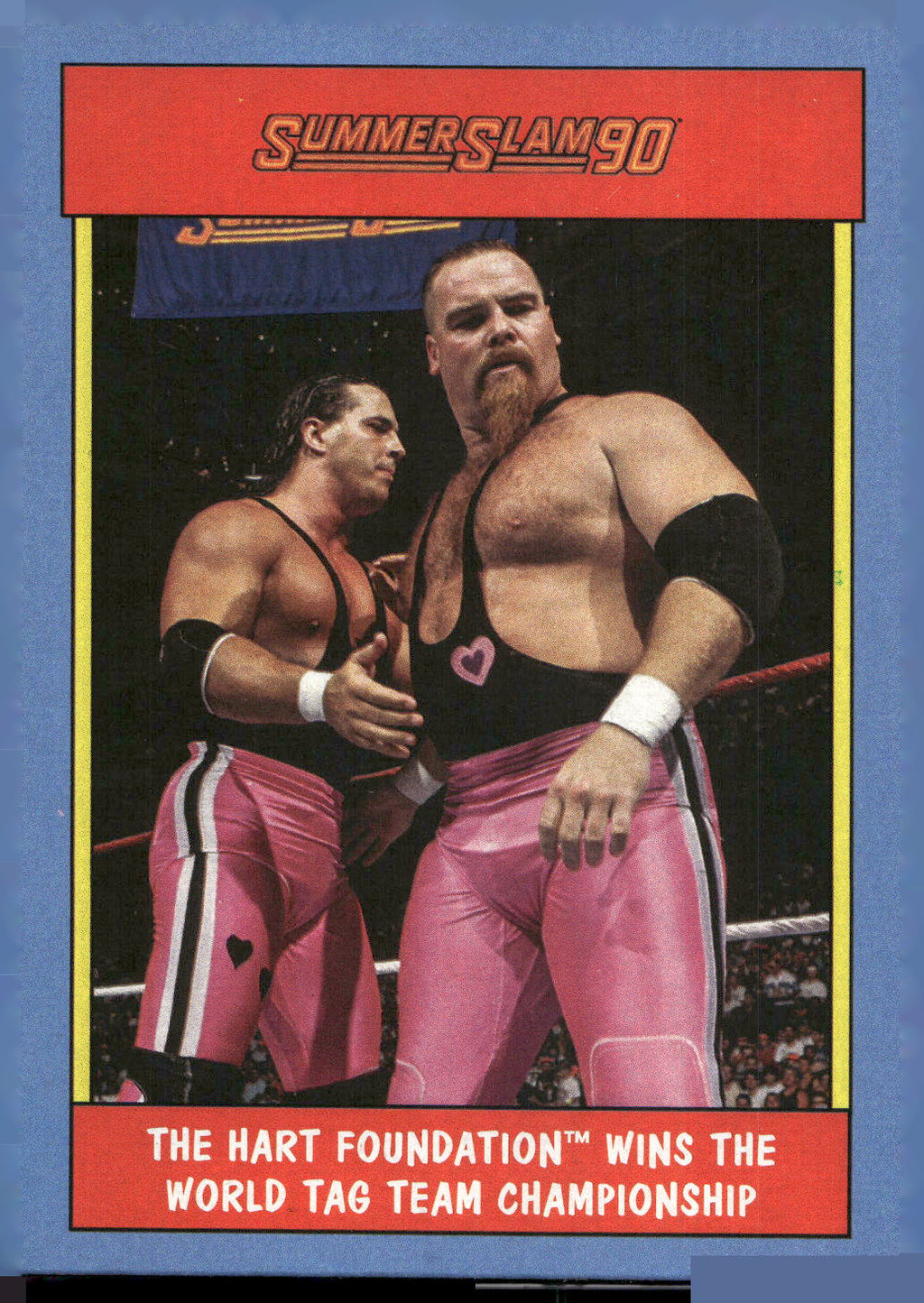 2017 Topps WWE Heritage #5 The Hart Foundation Thirty Years of SummerSlam