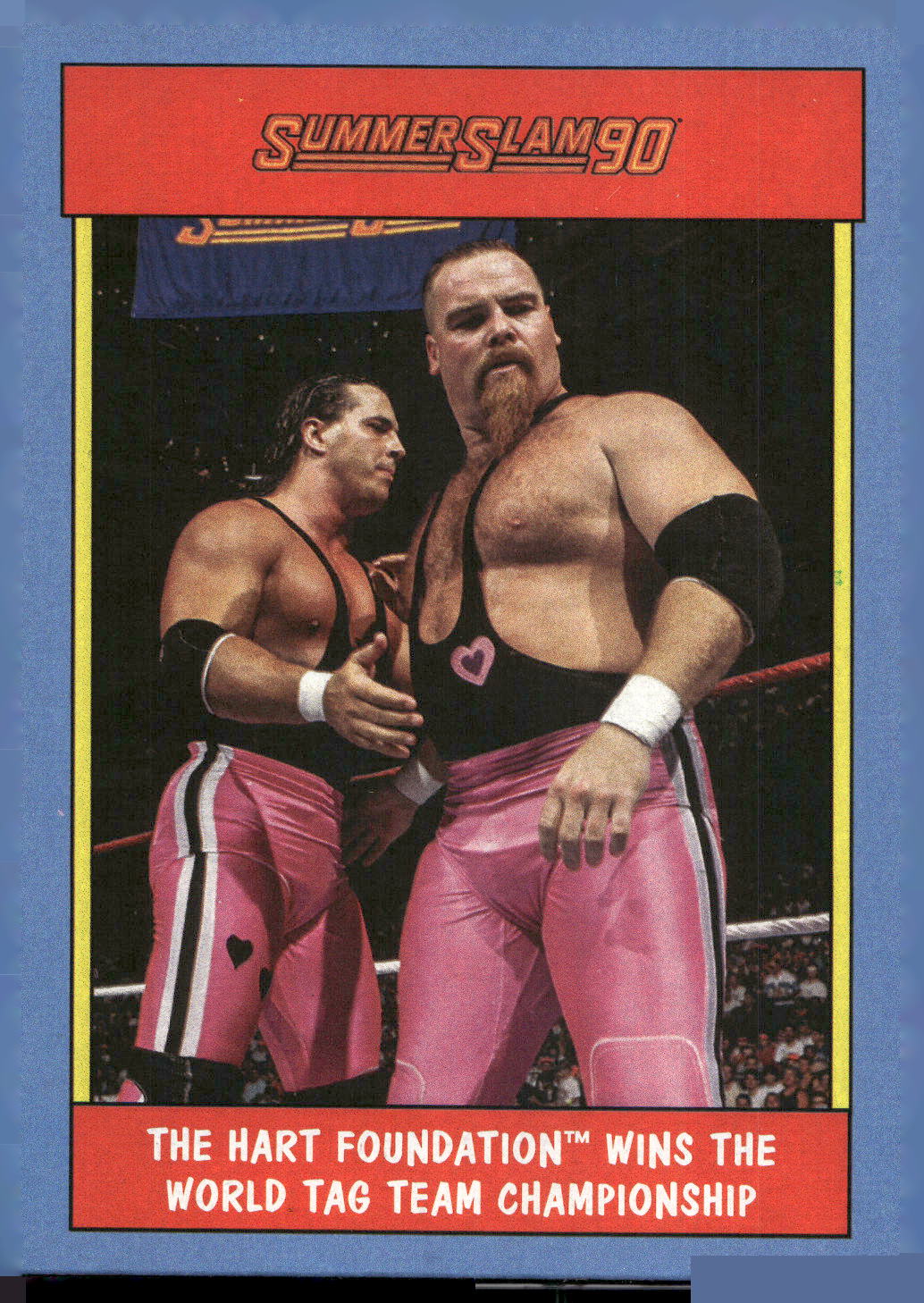 2017 Topps WWE Heritage #5 The Hart Foundation Thirty Years of SummerSlam