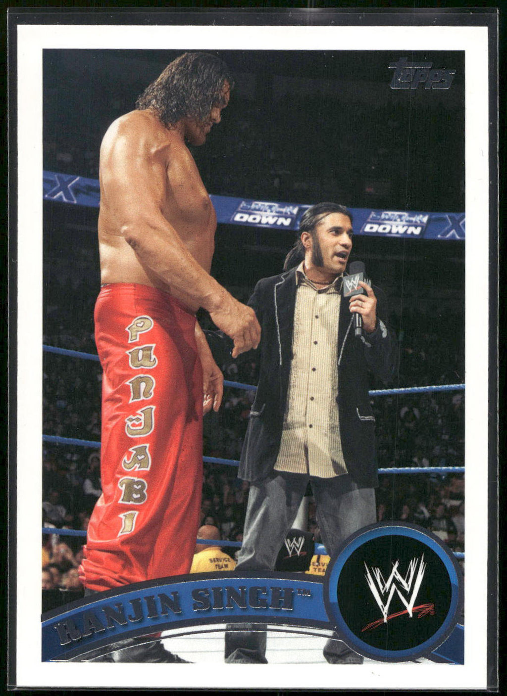 2011 Topps WWE #16 Ranjin Singh