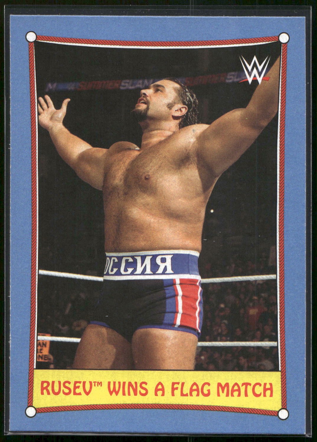 2017 Topps WWE Heritage #10 Rusev Bizarre SummerSlam Matches
