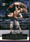 2014 Topps WWE Road to Wrestlemania #49 John Cena Defeats Edge and Big Show