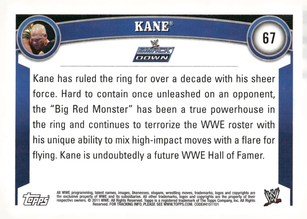 2011 Topps WWE #67 Kane