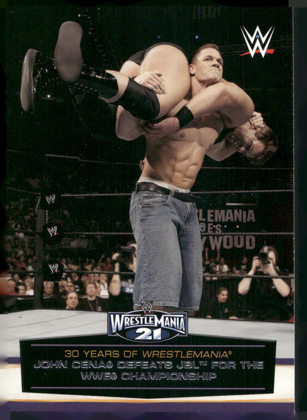 2014 Topps WWE Road to Wrestlemania #41 John Cena Defeats JBL