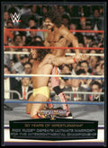 2014 Topps WWE Road to Wrestlemania #9 Rick Rude Defeats Ultimate Warrior