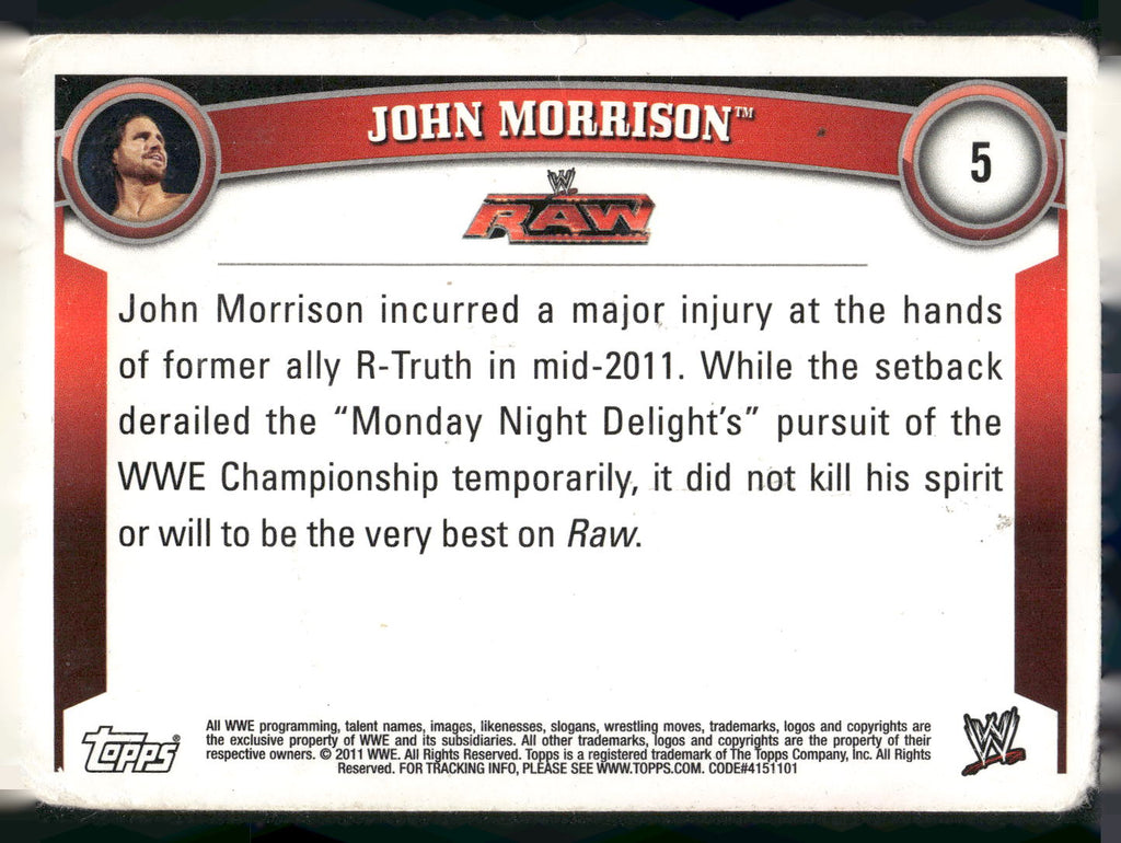 2011 Topps WWE #5 John Morrison