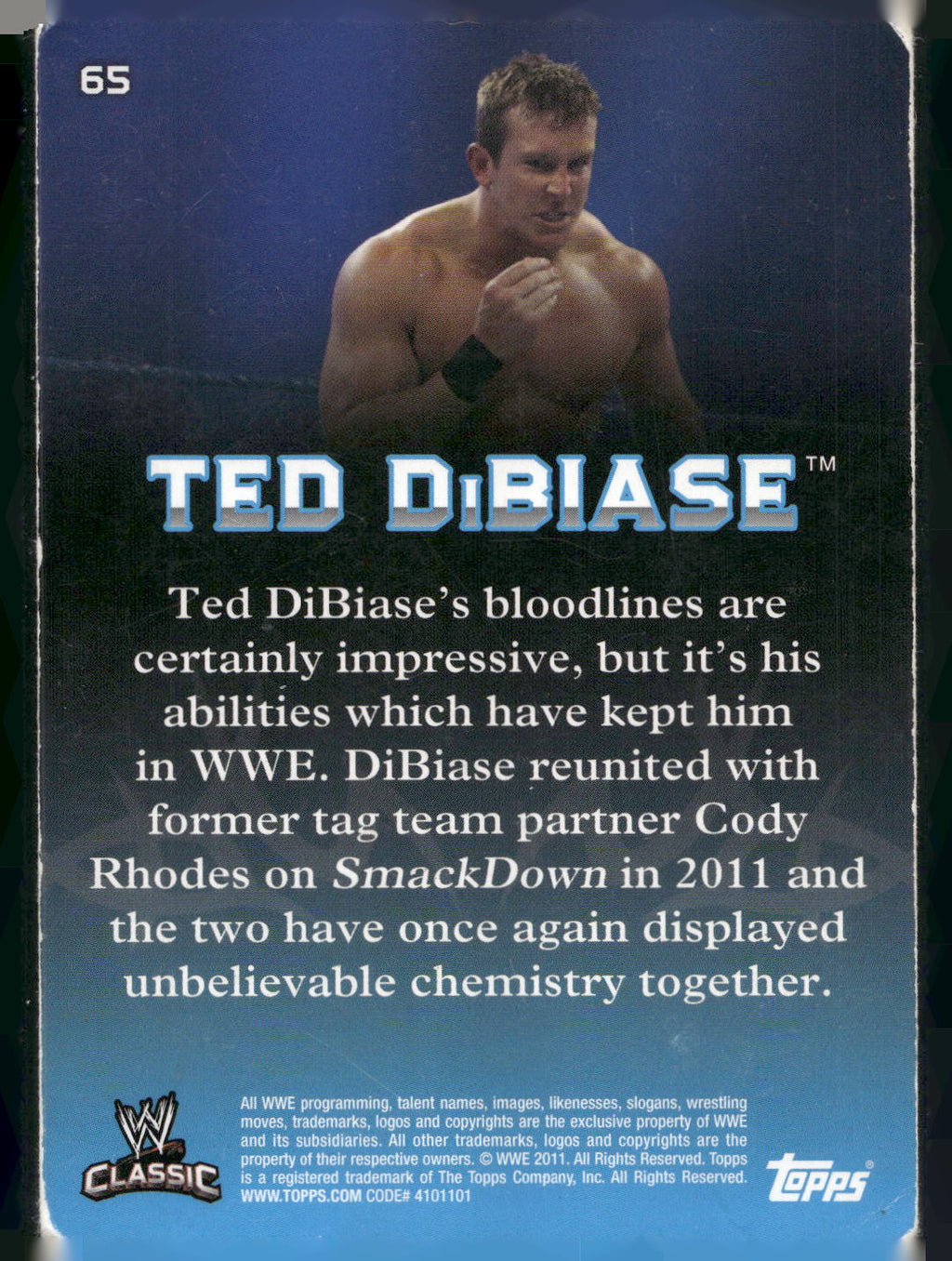2011 Topps WWE Classic #65 Ted DiBiase Jr.