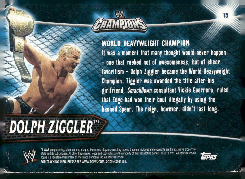 2011 Topps WWE Champions #15 Dolph Ziggler