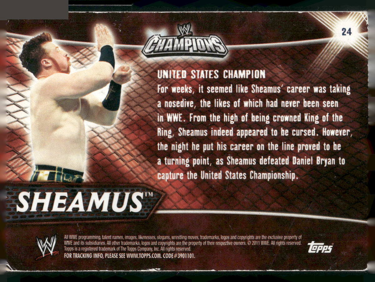 2011 Topps WWE Champions #24 Sheamus