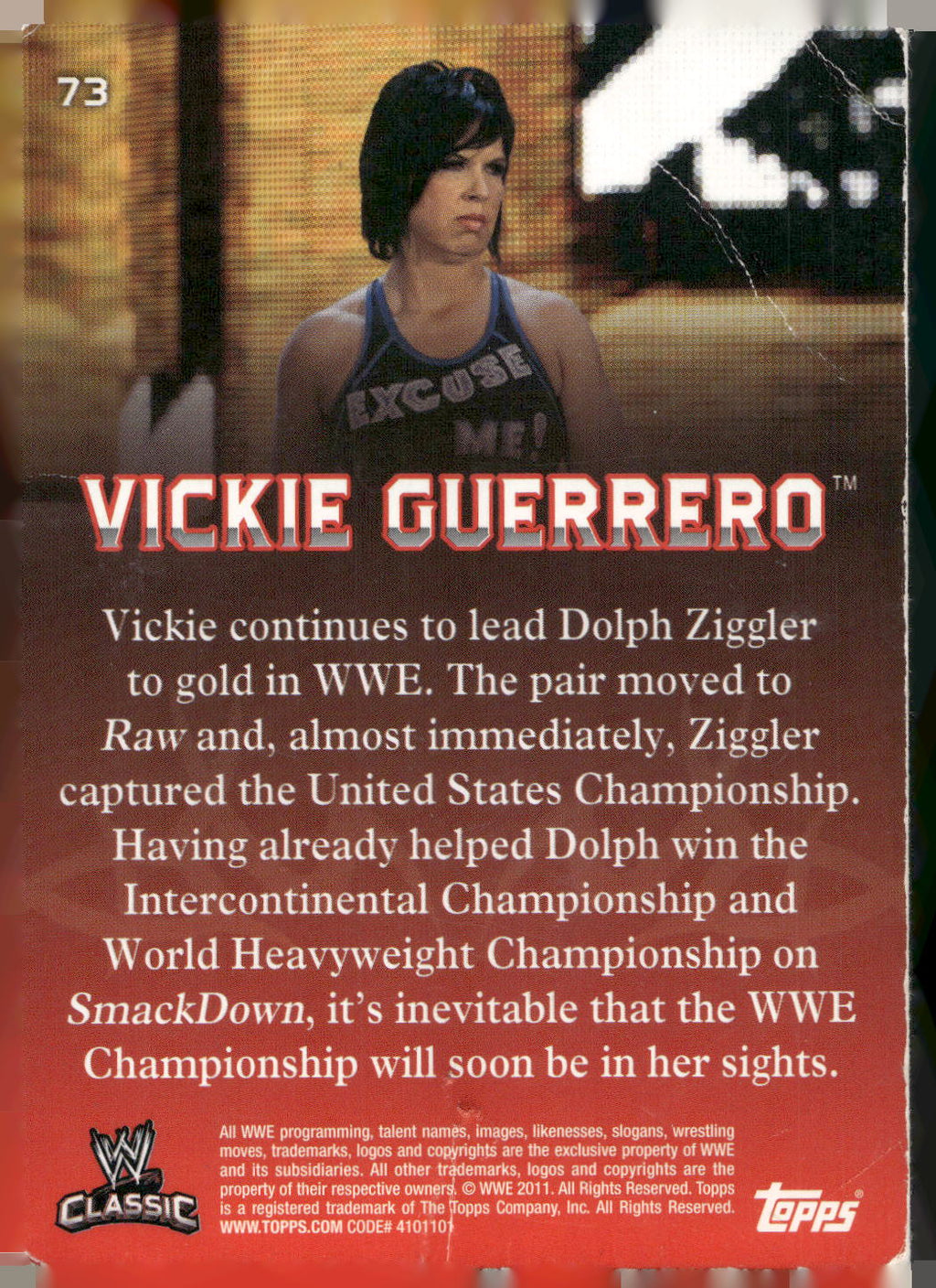 2011 Topps WWE Classic #73 Vickie Guerrero