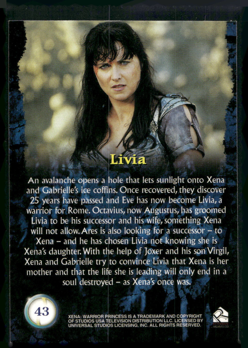 2001 Rittenhouse Xena Seasons 4 & 5 #43 Livia