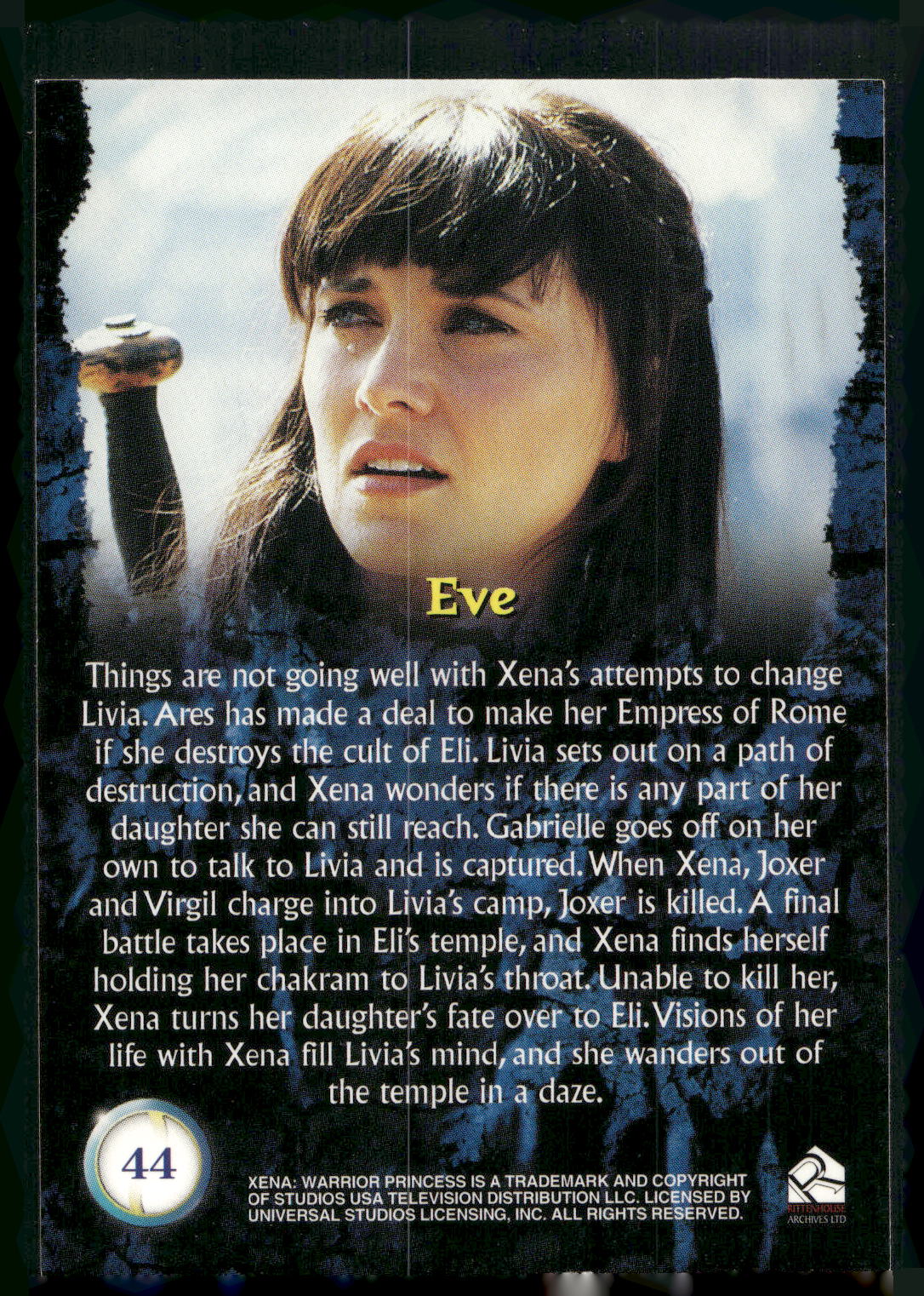 2001 Rittenhouse Xena Seasons 4 & 5 #44 Eve