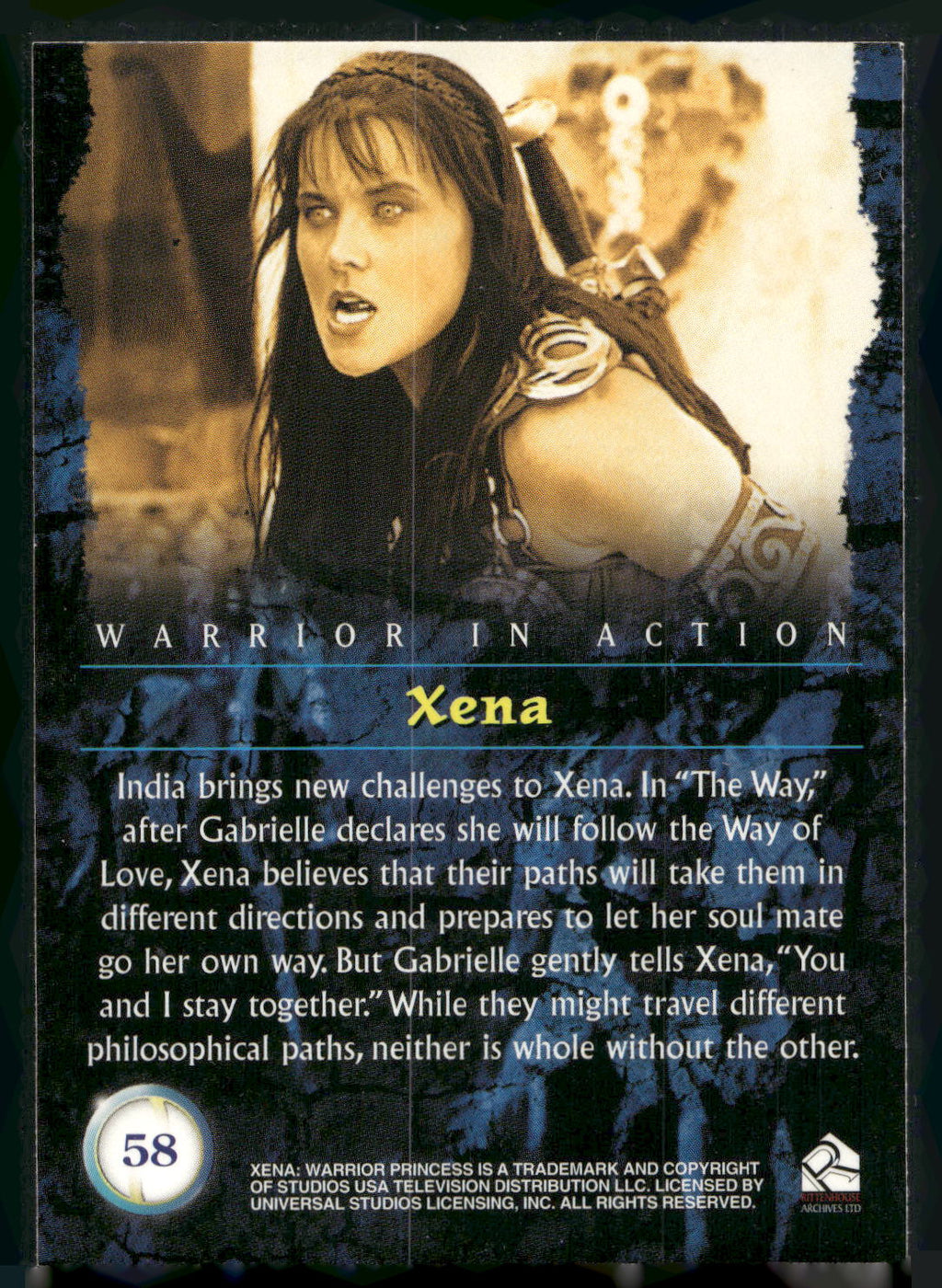 2001 Rittenhouse Xena Seasons 4 & 5 #58 India