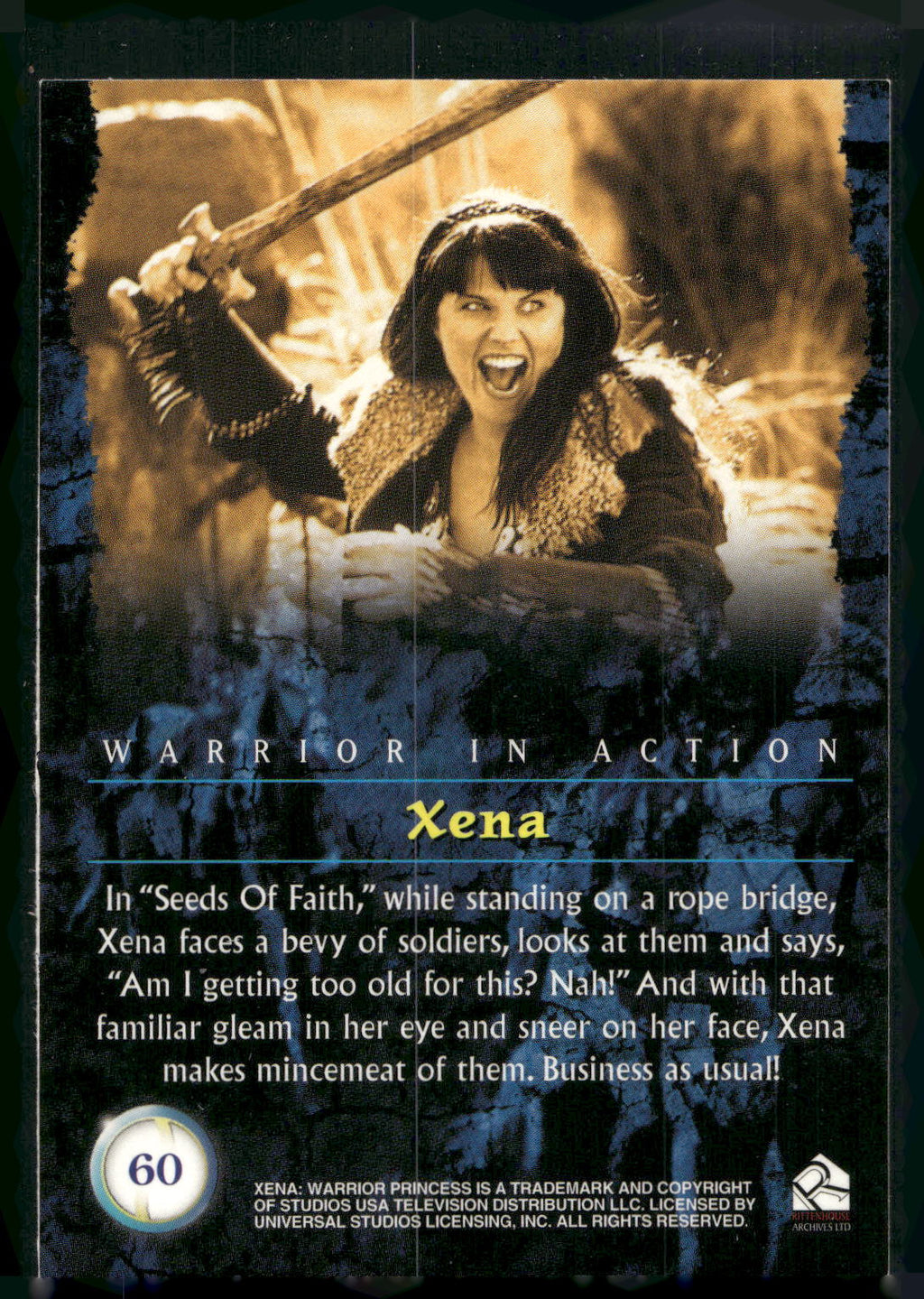 2001 Rittenhouse Xena Seasons 4 & 5 #60 In "Seeds Of Faith,"