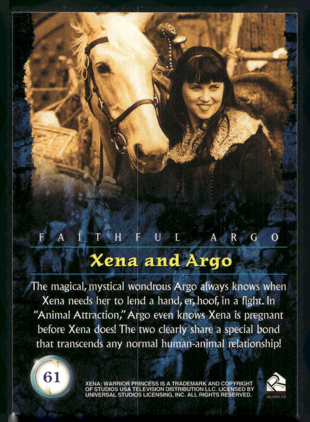 2001 Rittenhouse Xena Seasons 4 & 5 #61 The magical,