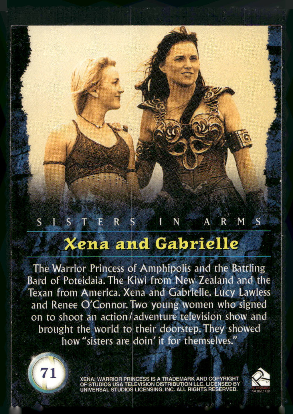 2001 Rittenhouse Xena Seasons 4 & 5 #71 The Warrior Princess of Amphipolis