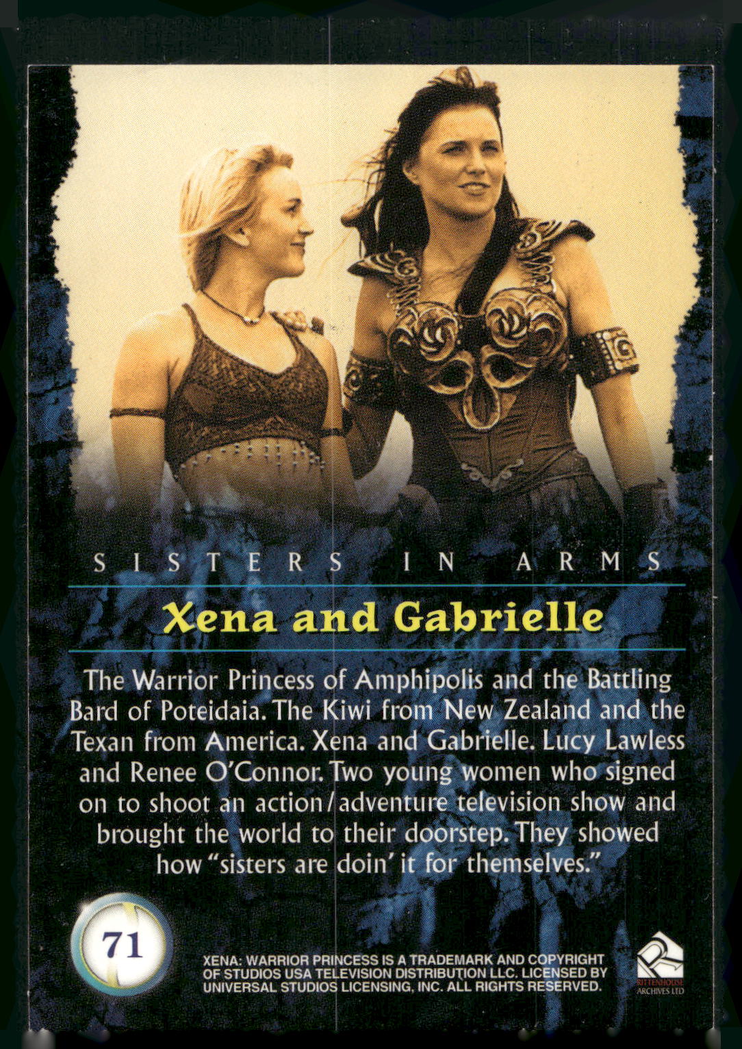 2001 Rittenhouse Xena Seasons 4 & 5 #71 The Warrior Princess of Amphipolis