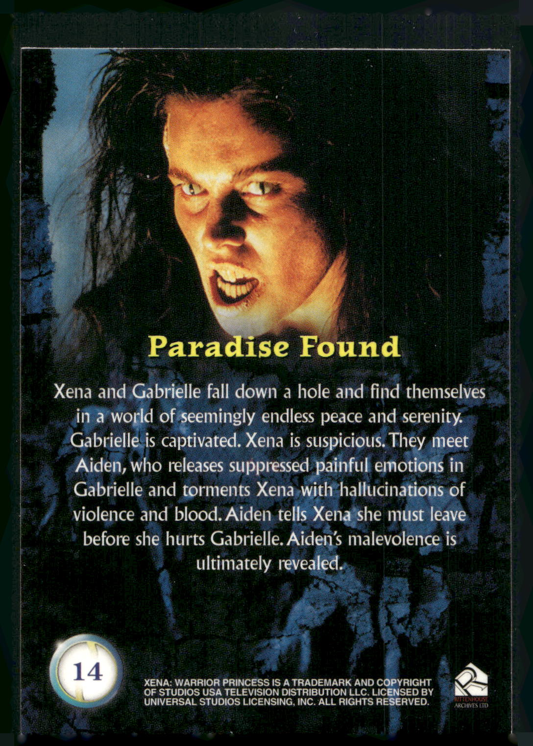 2001 Rittenhouse Xena Seasons 4 & 5 #14 Paradise Found