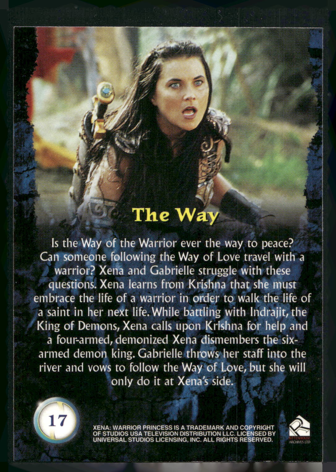 2001 Rittenhouse Xena Seasons 4 & 5 #17 The Way