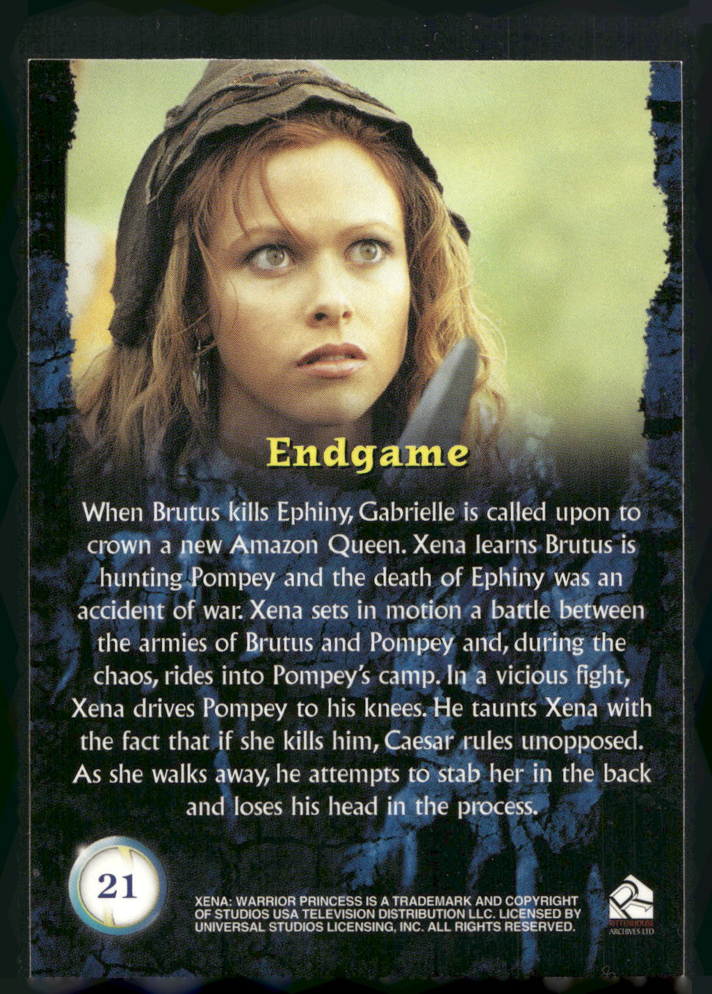 2001 Rittenhouse Xena Seasons 4 & 5 #21 Endgame