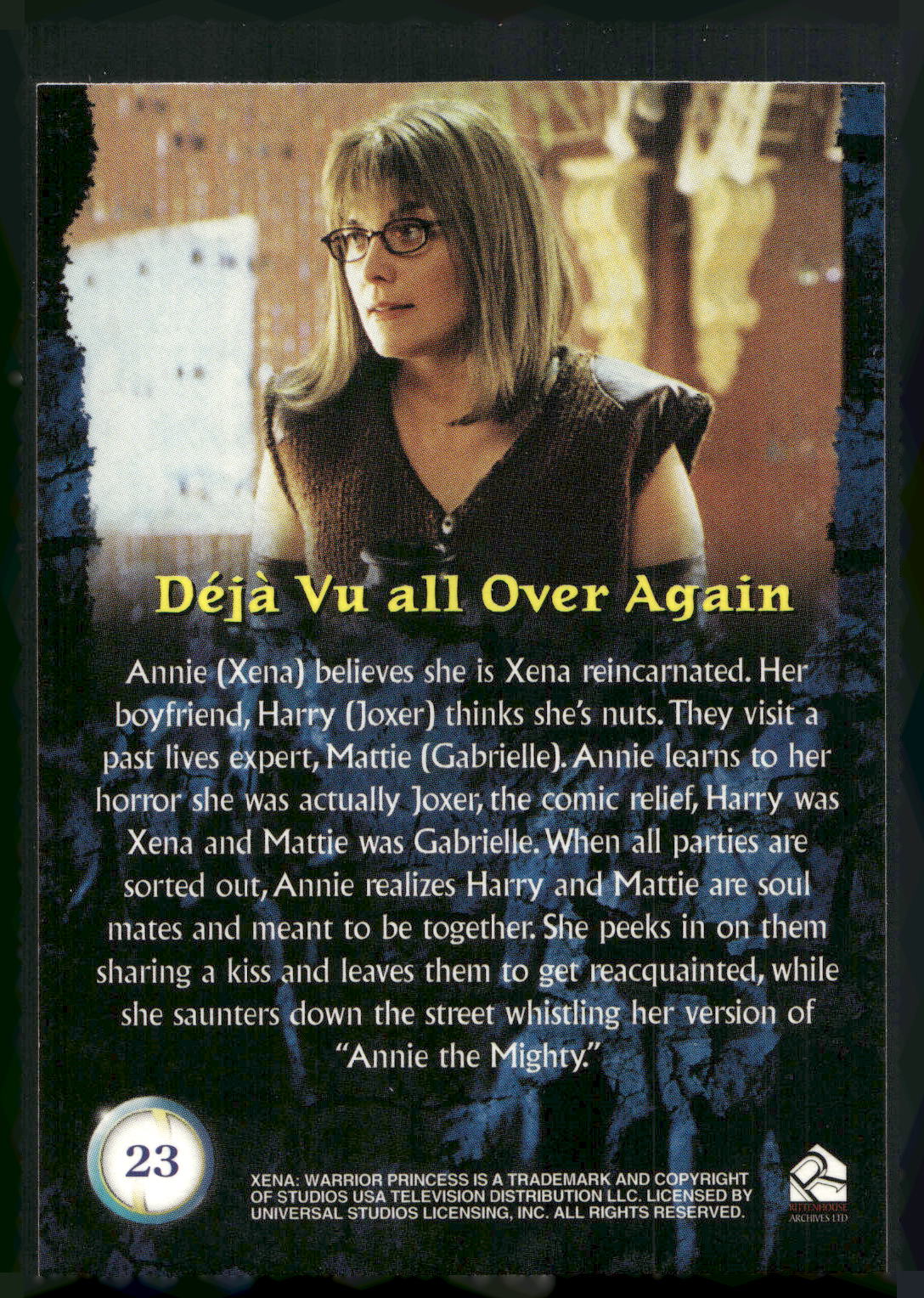 2001 Rittenhouse Xena Seasons 4 & 5 #23 Deja Vu All Over Again