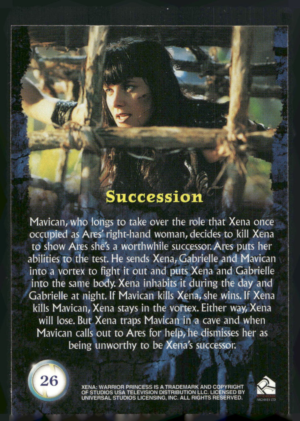 2001 Rittenhouse Xena Seasons 4 & 5 #26 Succession