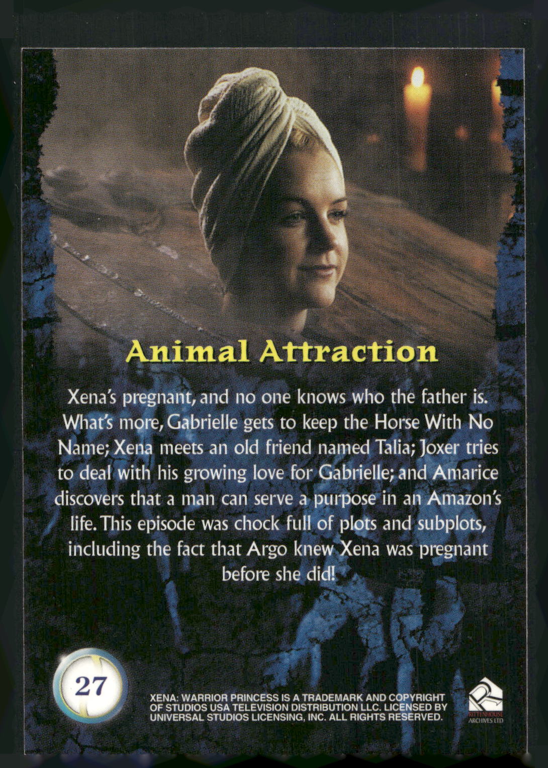 2001 Rittenhouse Xena Seasons 4 & 5 #27 Animal Attraction