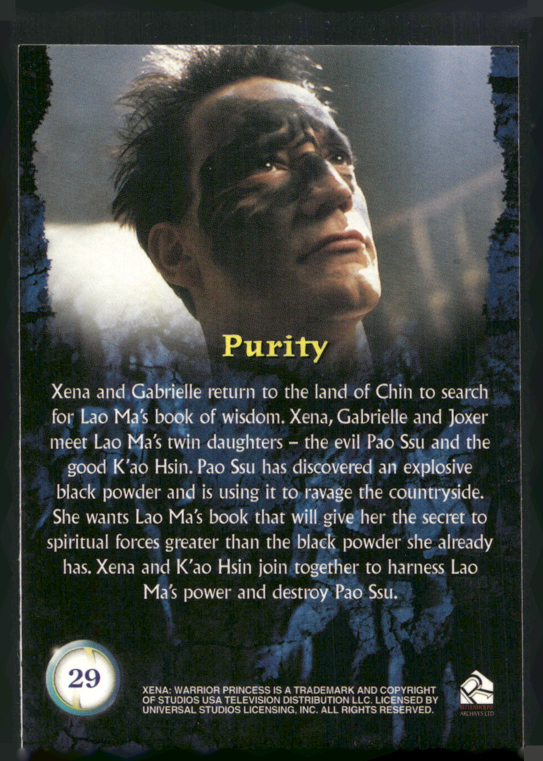 2001 Rittenhouse Xena Seasons 4 & 5 #29 Purity