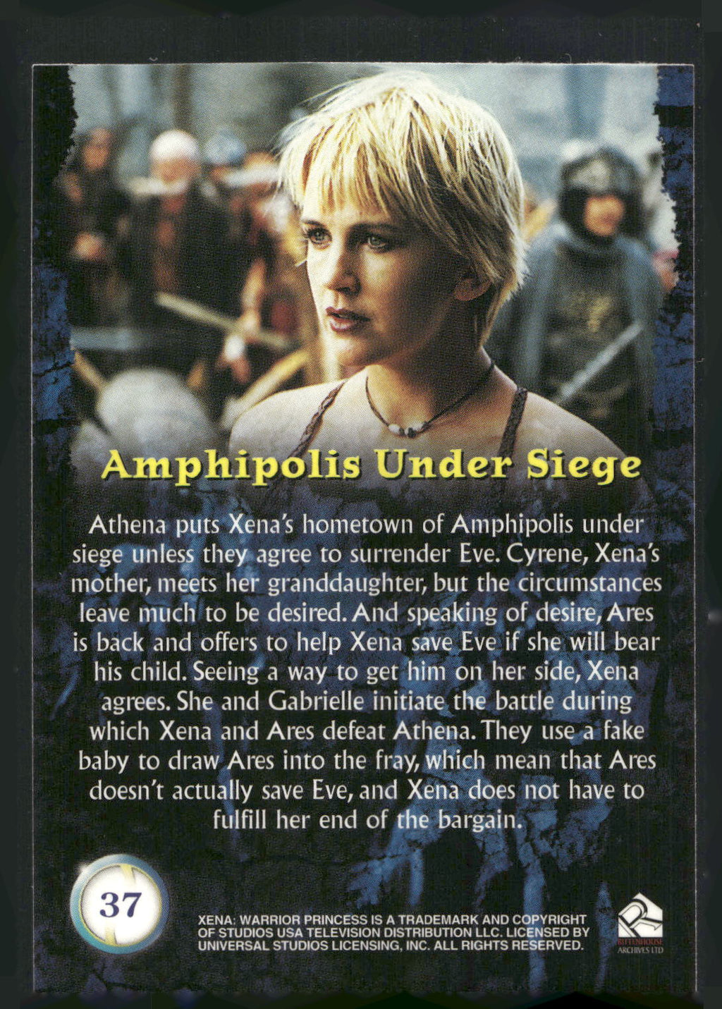 2001 Rittenhouse Xena Seasons 4 & 5 #37 Amphipolis Under Siege