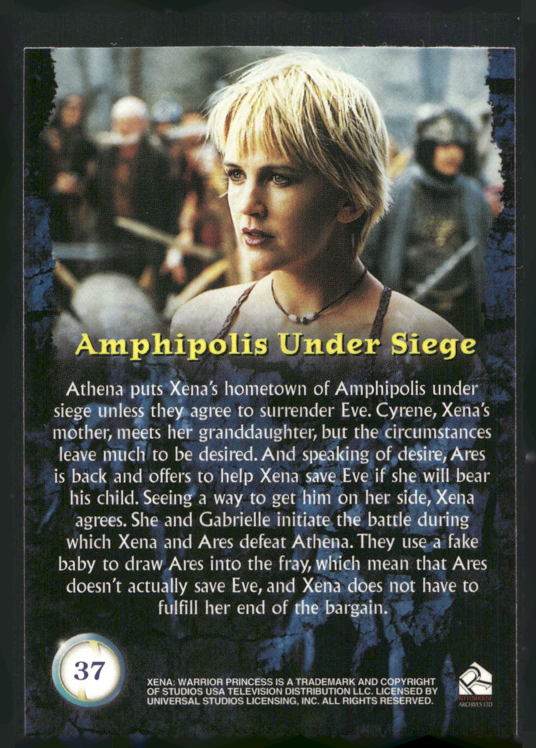 2001 Rittenhouse Xena Seasons 4 & 5 #37 Amphipolis Under Siege