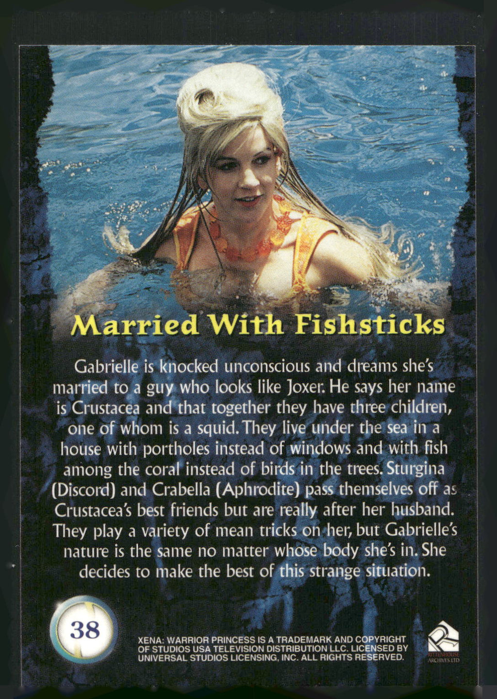 2001 Rittenhouse Xena Seasons 4 & 5 #38 Married with Fishsticks