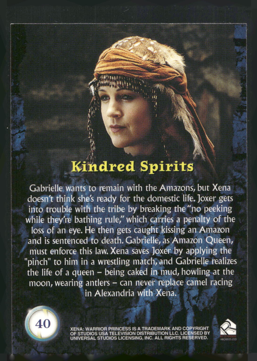 2001 Rittenhouse Xena Seasons 4 & 5 #40 Kindred Spirits