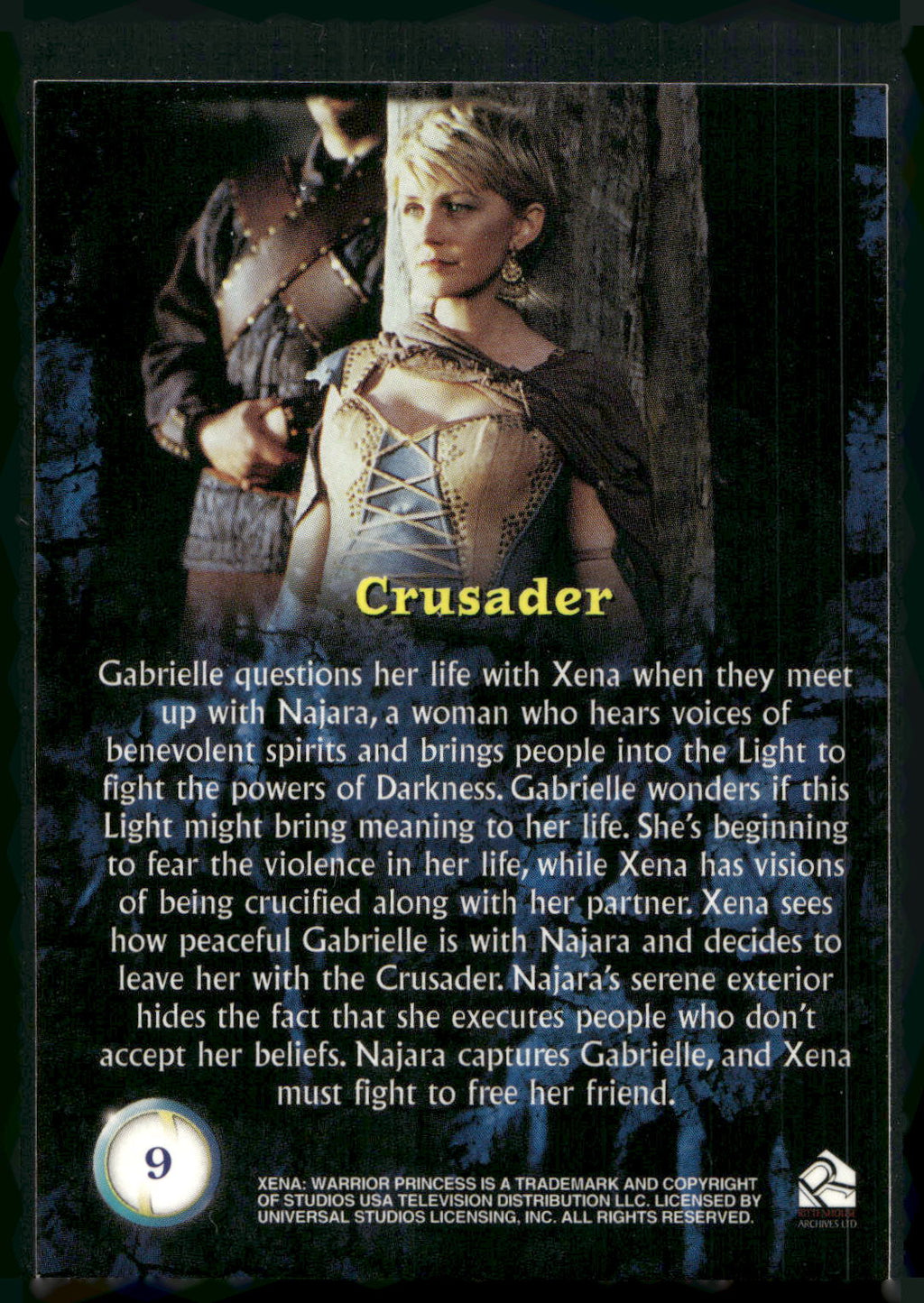 2001 Rittenhouse Xena Seasons 4 & 5 #9 Crusader