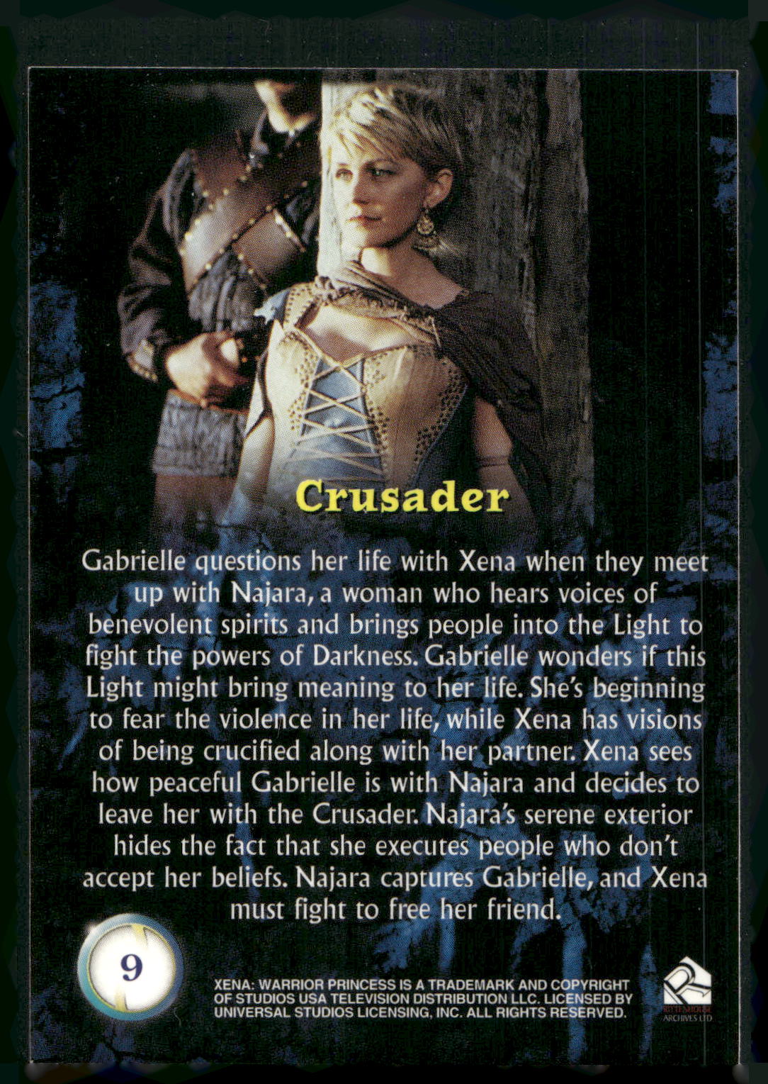 2001 Rittenhouse Xena Seasons 4 & 5 #9 Crusader