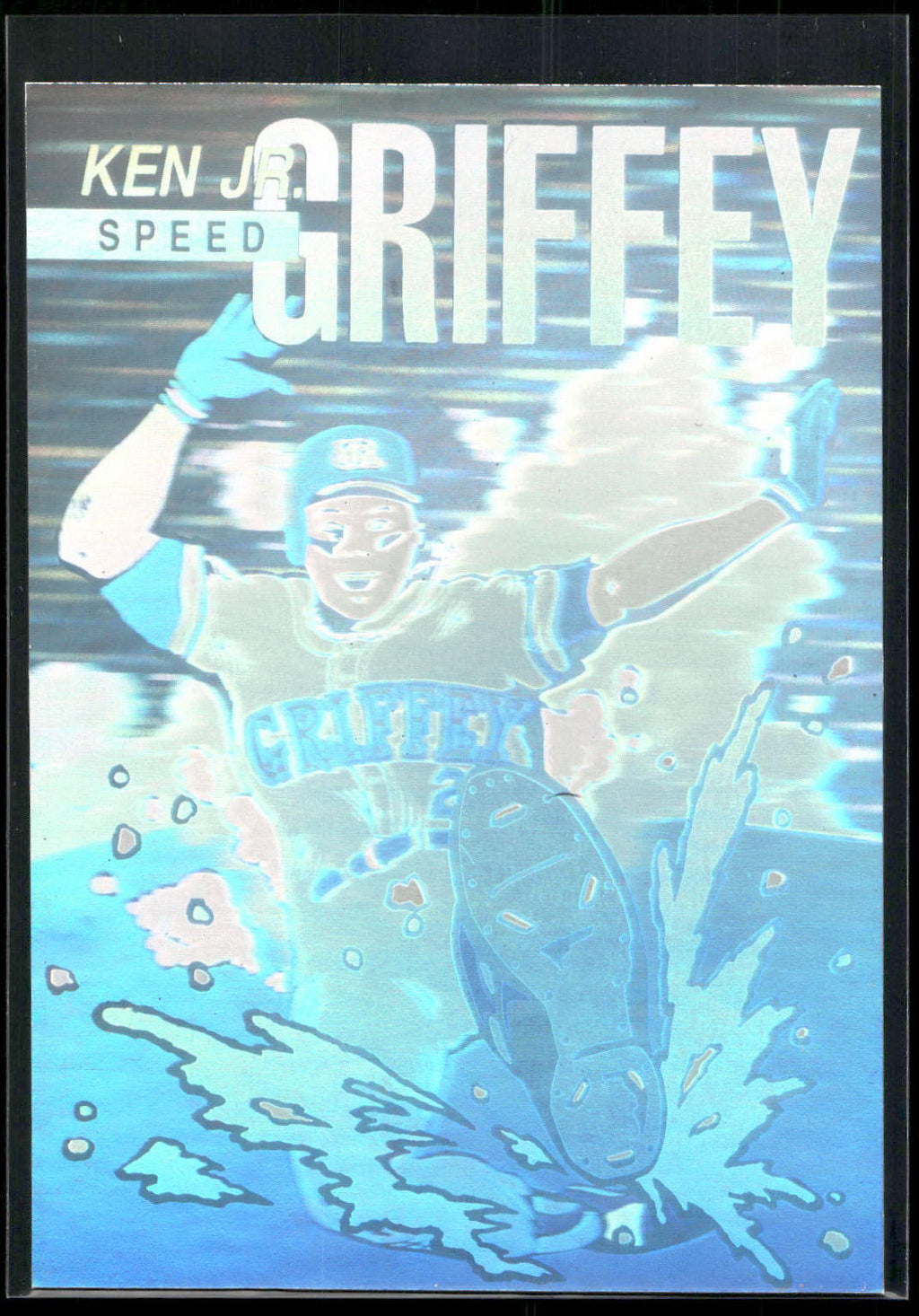 1992 Arena Kid Griff Holograms Silver #2 Ken Griffey Jr.