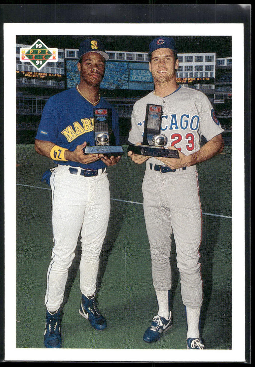 1991 Upper Deck Final Edition #79F (Ken Griffey Jr. / Ryne Sandberg) AS, CL