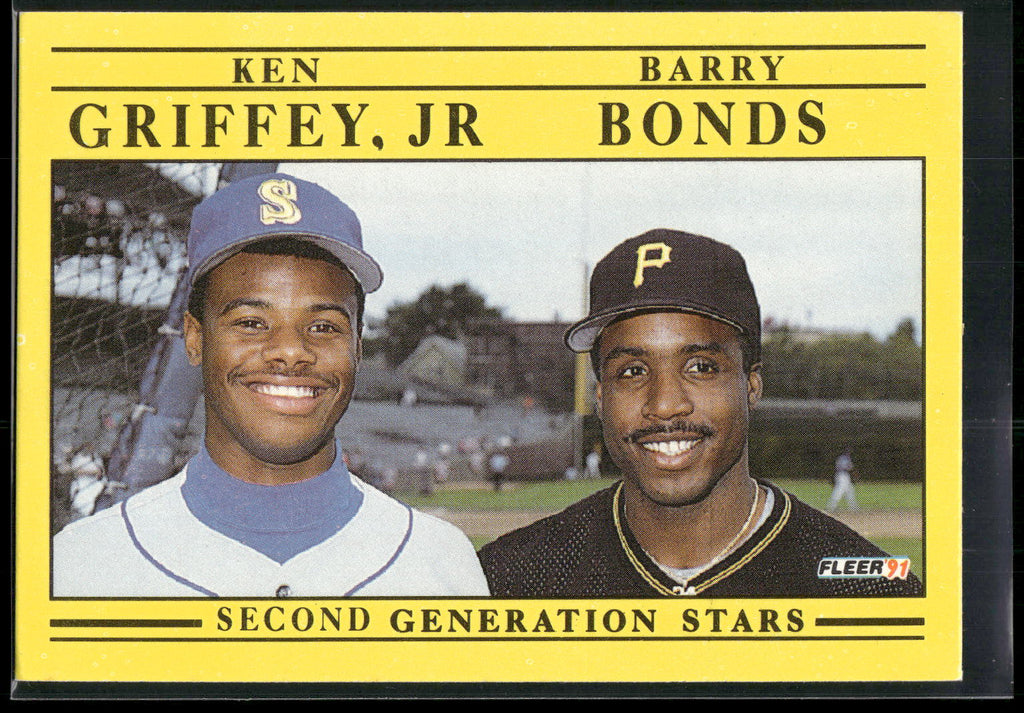 1991 Fleer #710 Second Generation Stars (Ken Griffey, Jr / Barry Bonds)