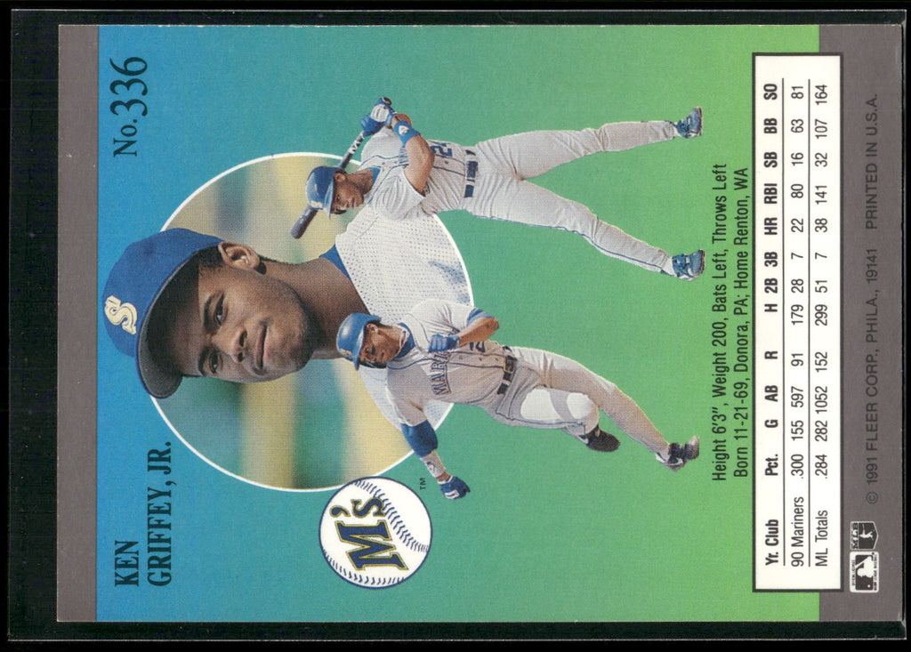 1991 Ultra #336 Ken Griffey, Jr.