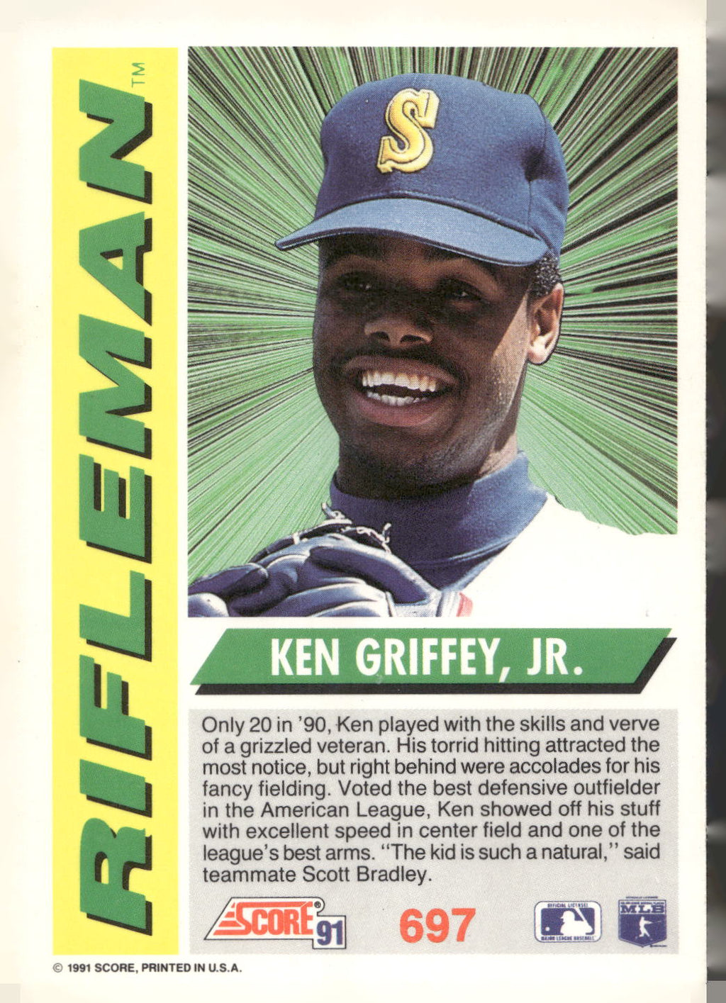 1991 Score #697 Ken Griffey, Jr.