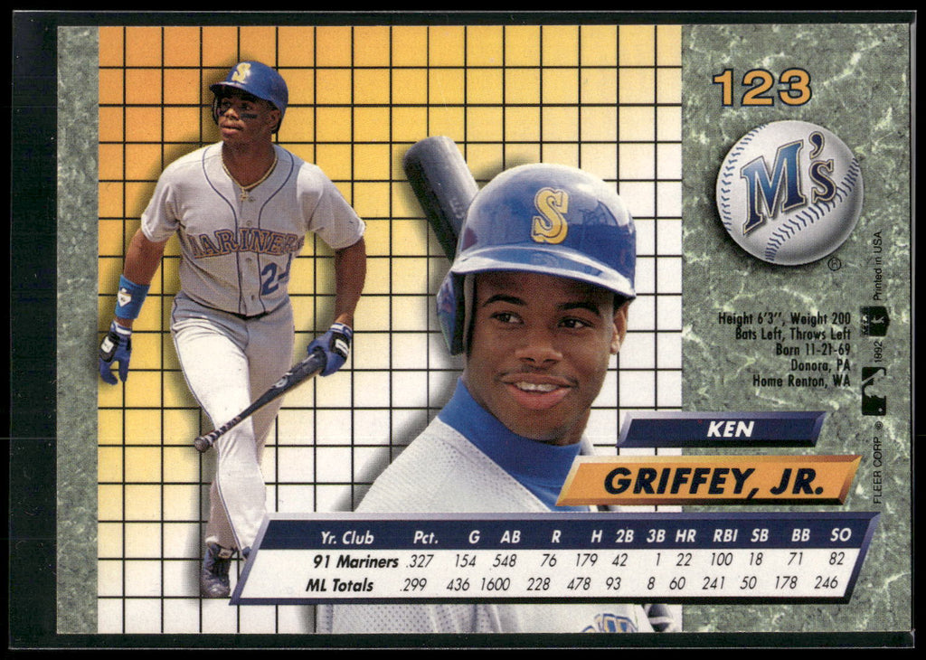 1992 Ultra #123 Ken Griffey, Jr.