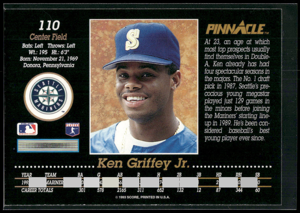 1993 Pinnacle #110 Ken Griffey Jr.