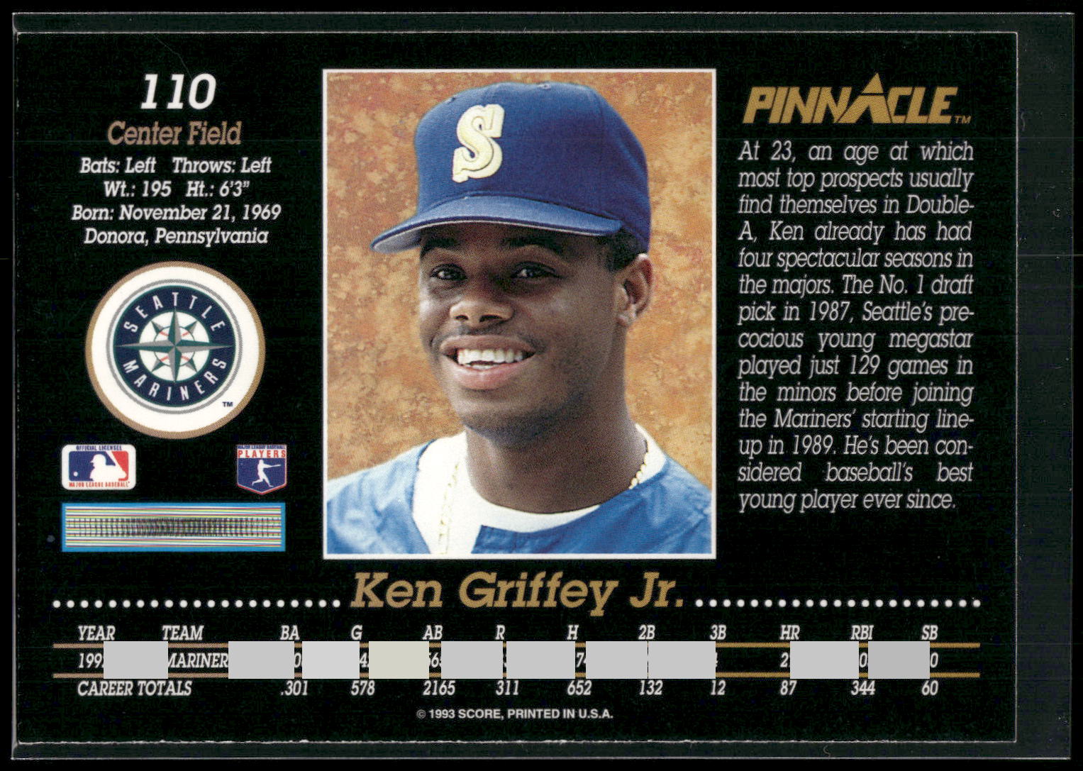 1993 Pinnacle #110 Ken Griffey Jr.