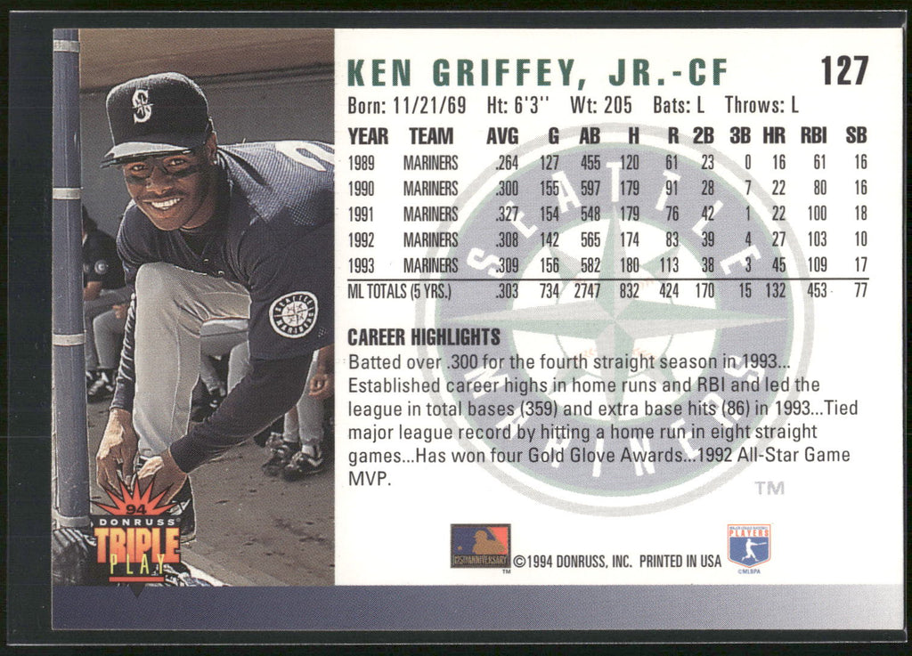 1994 Triple Play #127 Ken Griffey Jr.