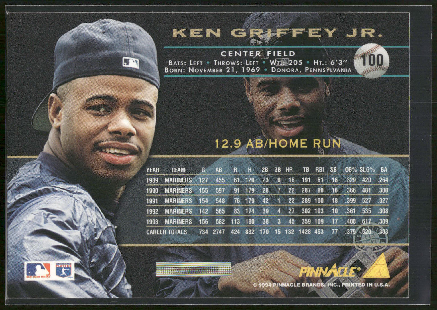 1994 Pinnacle #100 Ken Griffey Jr.